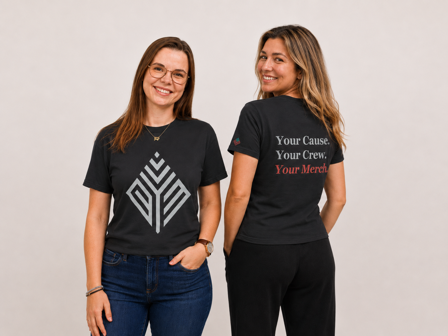 Joy and Jessica Covey, Co-Founders of Your Custom Merch