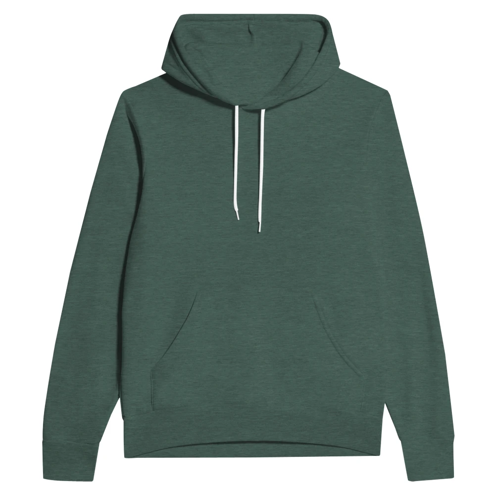 Unisex pullover hoodie in heather forest