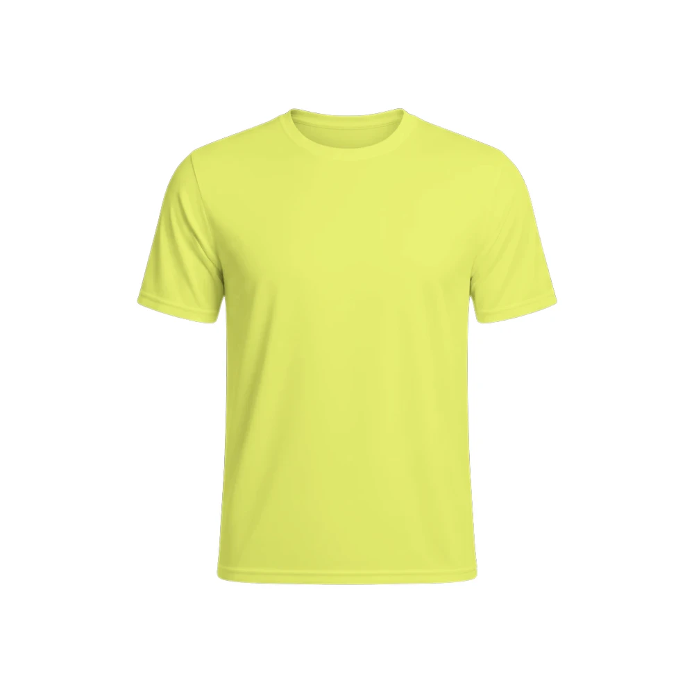 Performance tee in neon yellow