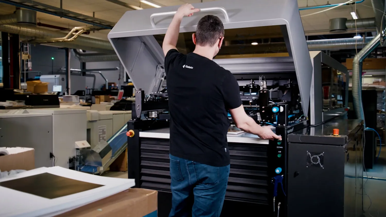 Industrial print-on-demand production equipment